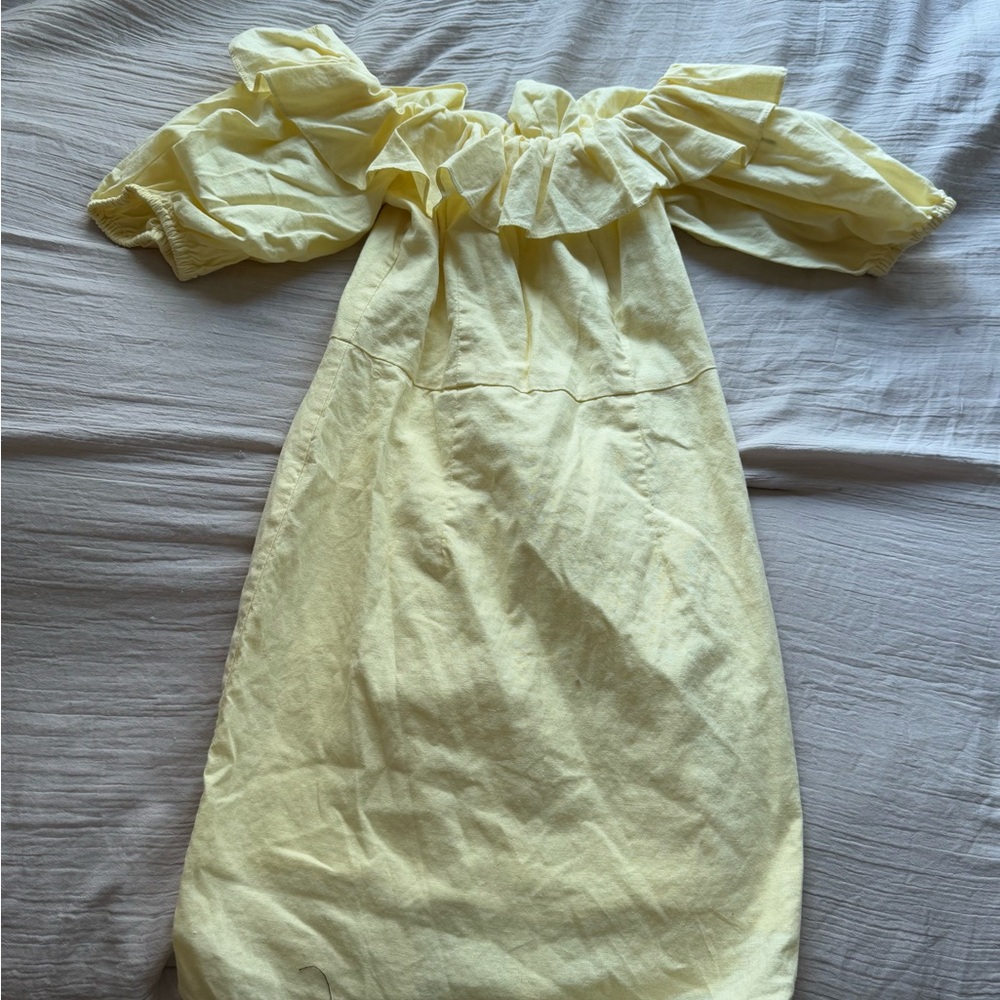Yellow Ruffled Dress